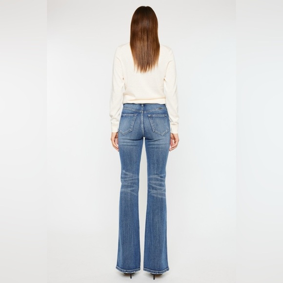 Kancan Cat's Whiskers High Waist Flare Jeans - Picture 2 of 8